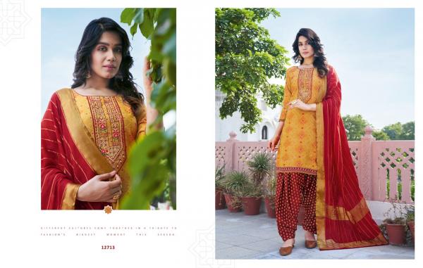 Kalaroop Bandhej Designer Silk Festive Wear Salwar